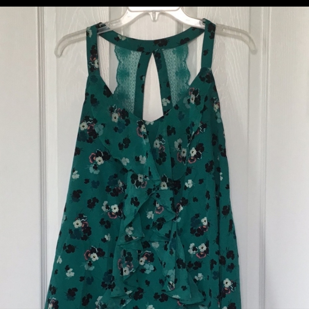 LC Lauren Conrad Ruffle Front Top